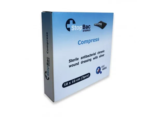 Kompres 10 x 10 cm na chronické rány antibakteriální SBS Compres