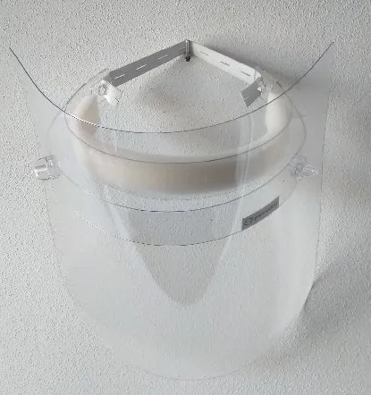 Ochranný štít s vyměnitelným PVC sklem