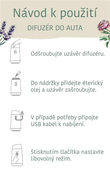 Aroma difuzér do auta