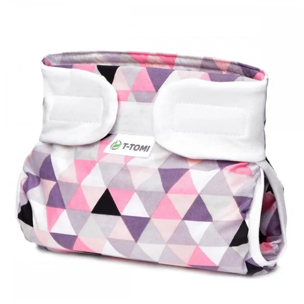 T-Tomi Ortopedické abdukční kalhotky, růžový trojúhelník 3 - 6 kg