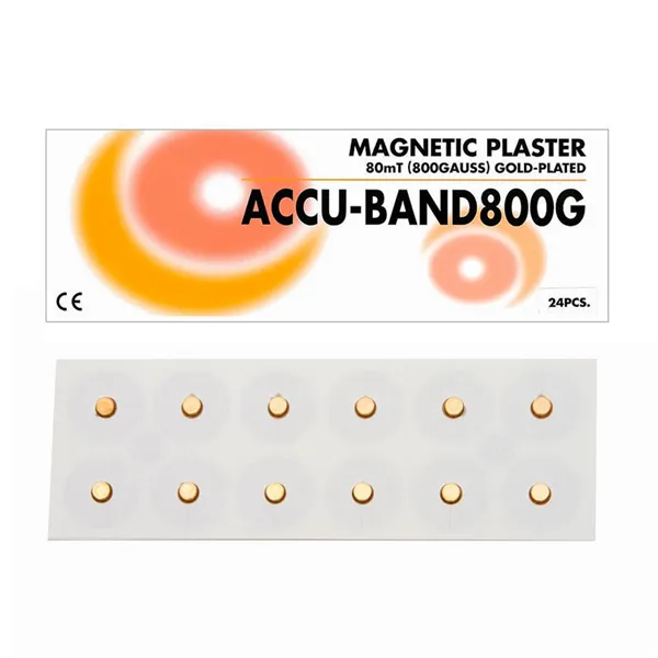 Magnety Accu-Band pozlacené 800 gaussů s výstupkem a náplastí, AB181