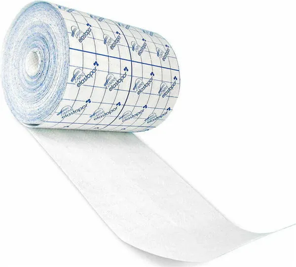 Elastopor netkaná krycí páska v roli, 25cmx10m, nesterilní