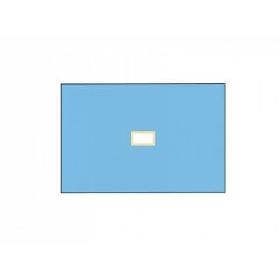 Rouška operační 120 x 150 cm, centrální otvor 7 cm, 2vrstvá,