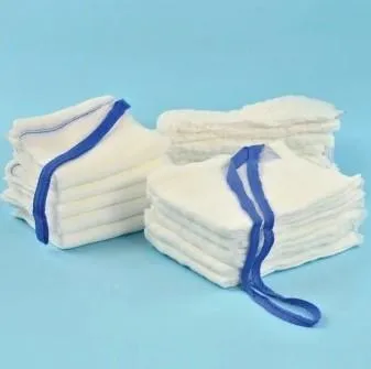 Břišní rouška, 17nit., 4vr., 45cmx45cm, nesterilní, s RTG nití a tkanicí,Servi lux