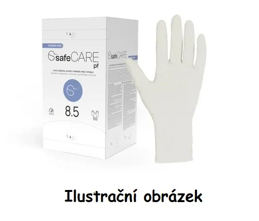 Rukavice operační vel.8 Safe Care, bezpudrové (ks=pár)