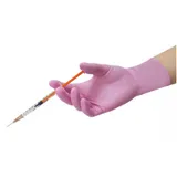 Rukavice nitrilové vel. XS, easyCARE, bezpudr., růžové, 100 ks