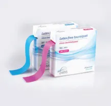 Škrtidlo bez latexu, růžové, trhací v boxu  (bal.á25ks)