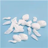 Tampon z gázy sterilní, 17nit., 4vr., 15cmx15cm, kulatý s RTG nití, Tupfer lux S, 10ks