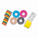 Kineziologický tejp 5 cm x 5 m YellowTape, duhová zigzag