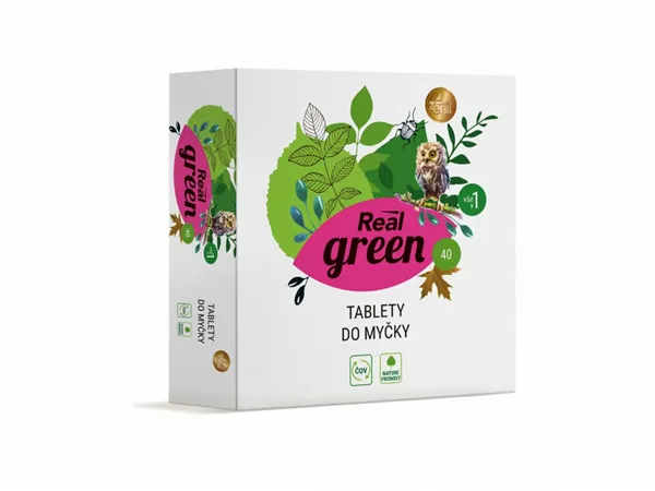 Real green tablety do myčky 40 ks